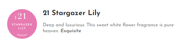 STARGAZER LILY VOTIVE 2 oz