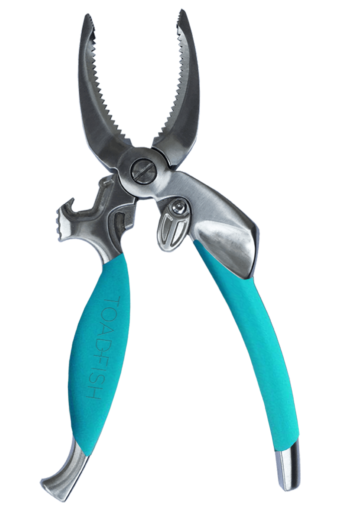 Coastal Kitchen Collection Teal features patented designs that make preparing coastal food easier, safer, and more enjoyable. Set includes one oyster Knife - ergonomic bent tip design, handle made from recycled plastic bottles, one shrimp cleaner - peels, deveins, and butterflies shrimp in one smooth motion, and one crab cutter - cuts crab shells instead of smashing them. Shop at The Painted Cottage and Annapolis boutique.