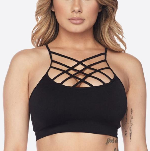 Fashion Sexy Criss Cross Back Neck Bra/Bralette For Women And