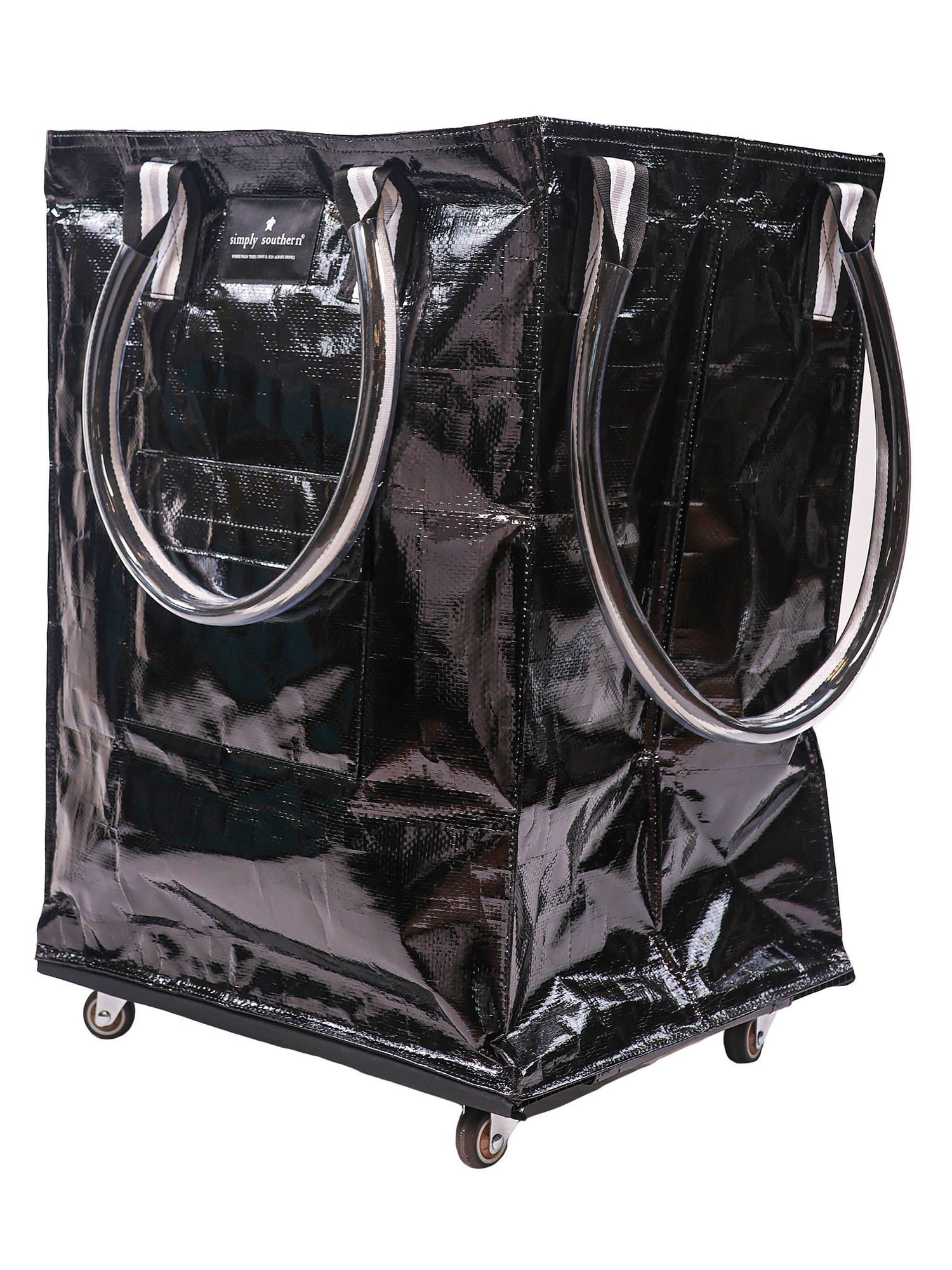 SS Roll Tote - Black Simply Southern Bags 0124-BAG-ROLLTOTE-BLACK