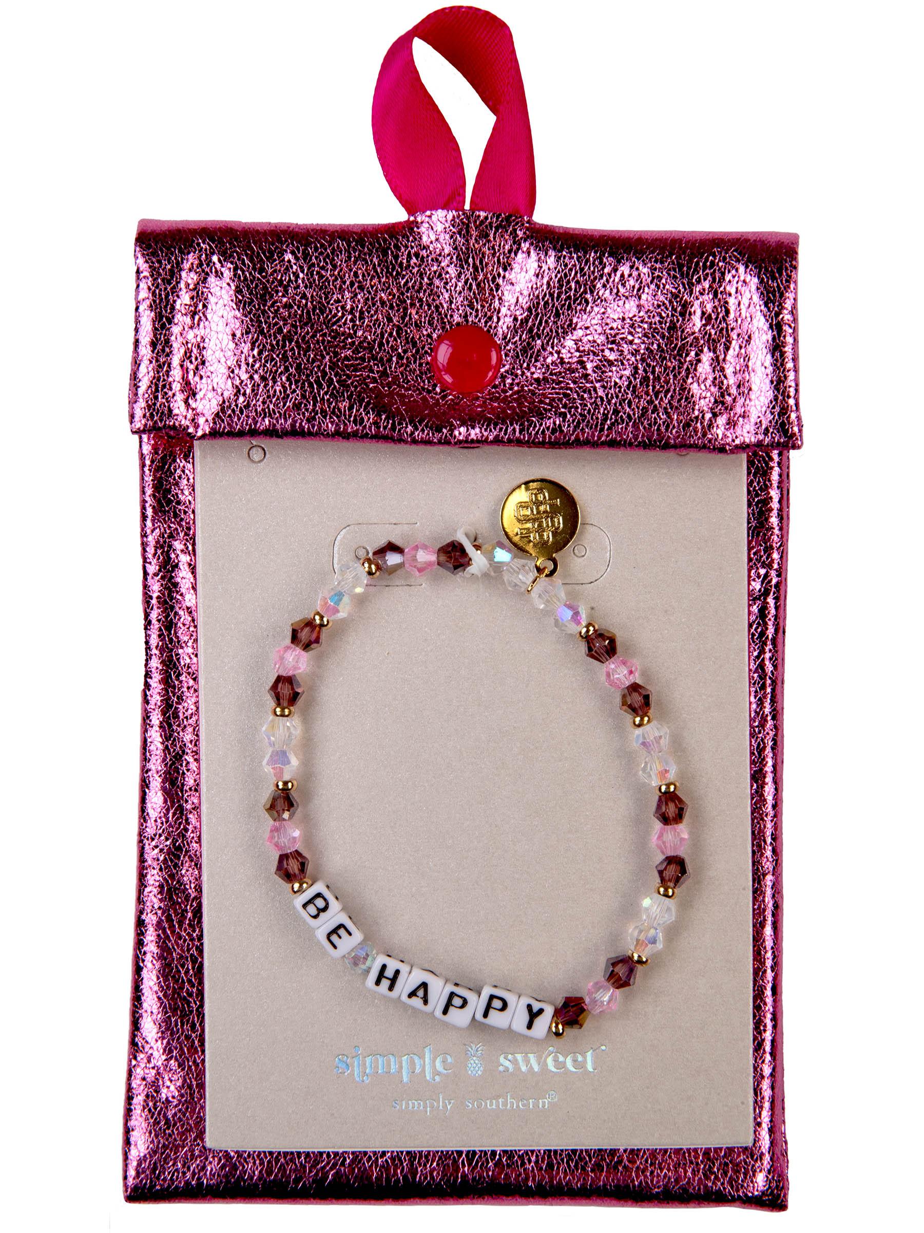 Simple & Sweet Bracelet - Be Happy Simply Southern Jewelry 0124-JWL-SIMPLEBRAC-HAPPY