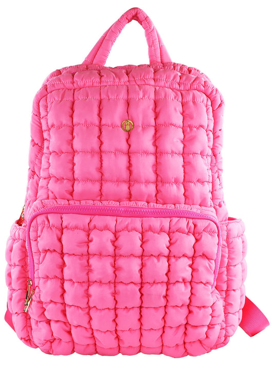 SS Puff Backpack - Pink Simply Southern Bags 0224-BAG-PUFF-BKPK-PINK-__99072