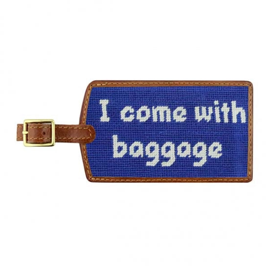 Baggage Needlepoint Luggage Tag