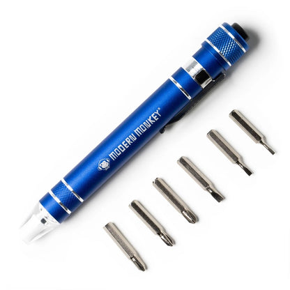 Screw’D Up 6-in-1 Mini Led Screwdriver Blue DM Merchandising Home 2ab11df2c325b96685b25967fad6f92da92b9a6e9ba6ccea7d6fb6ccf07767ea