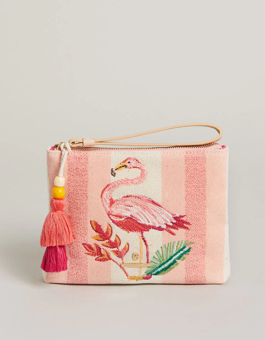 Carina Wristlet Tropic Flamingo