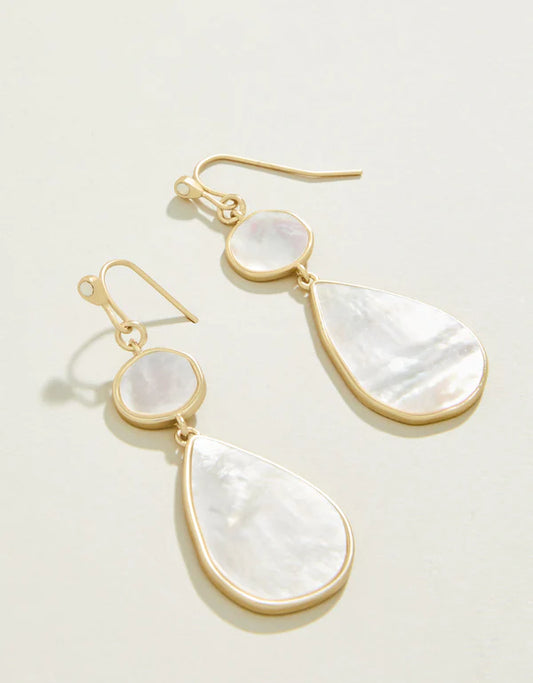 Batina Earrings Gold Mother of Pearl