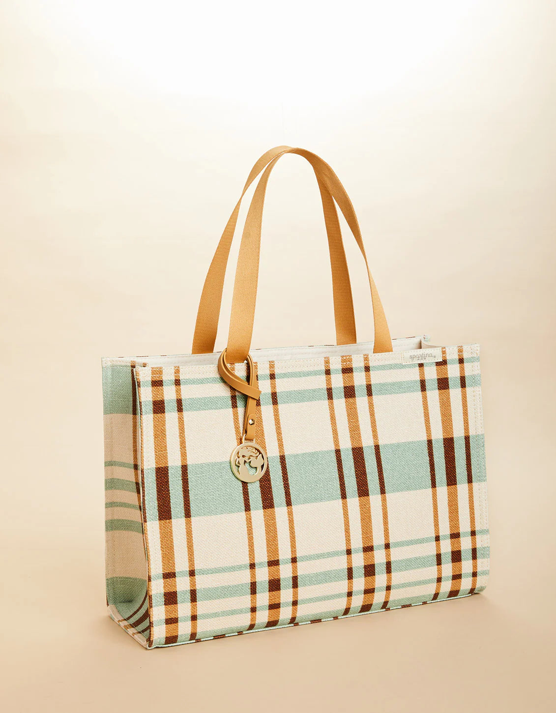 Market Tote Kalalanta Plaid Cream SPARTINA Bags 392749