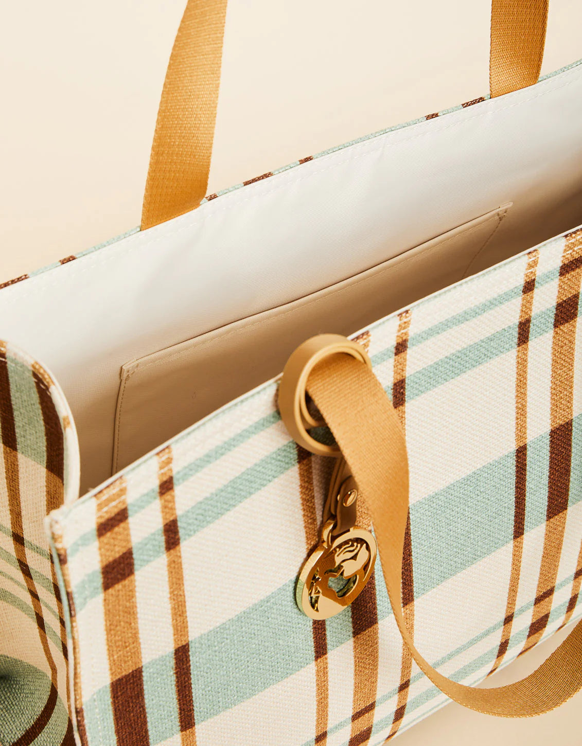 Market Tote Kalalanta Plaid Cream SPARTINA Bags 392749b