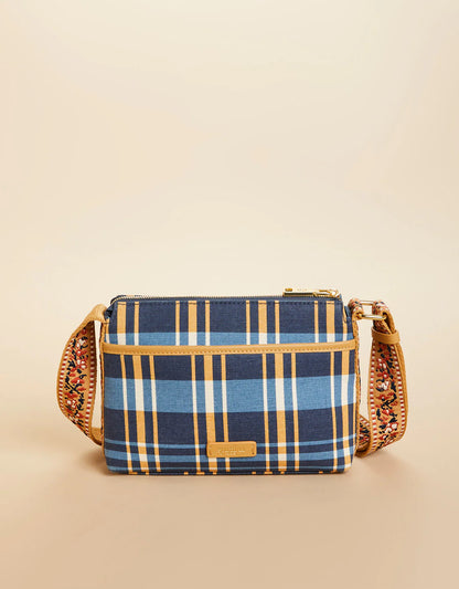 Rosie Crossbody Kalalanta Plaid Navy SPARTINA Bags 393005b