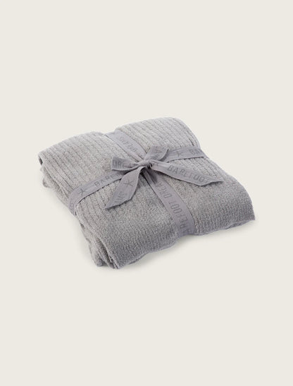 CozyChic Lite Ribbed Throw - Pewter Barefoot Dreams Home 463_Pewter_1_ea8205ae-87de-4bee-931f-c22410b209ec