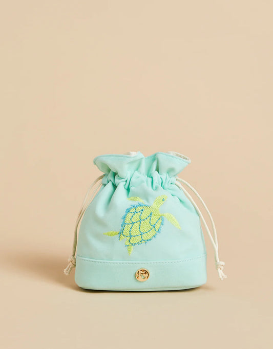 KEEPSAKE BAG TURTLE SEAFOAM