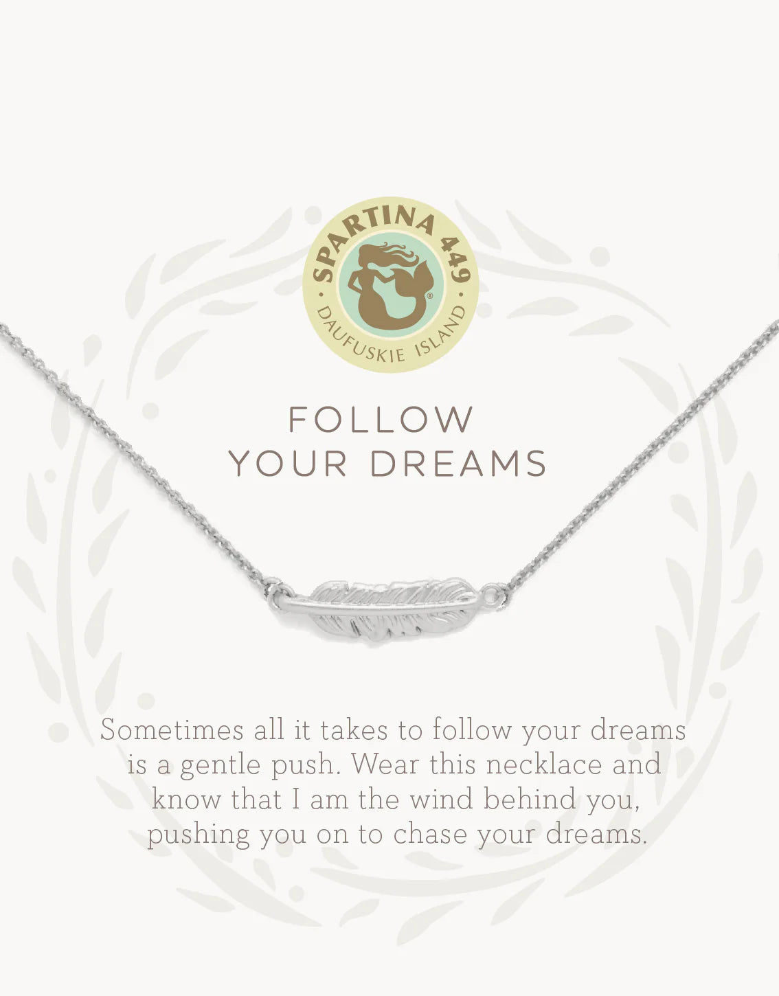 Sea La Vie Necklace Follow Your Dreams/Feather - Silver SPARTINA Jewelry 501576_d2cda554-599b-49e1-9fae-3a7948a07261