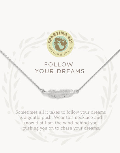 Sea La Vie Necklace Follow Your Dreams/Feather - Silver SPARTINA Jewelry 501576_d2cda554-599b-49e1-9fae-3a7948a07261