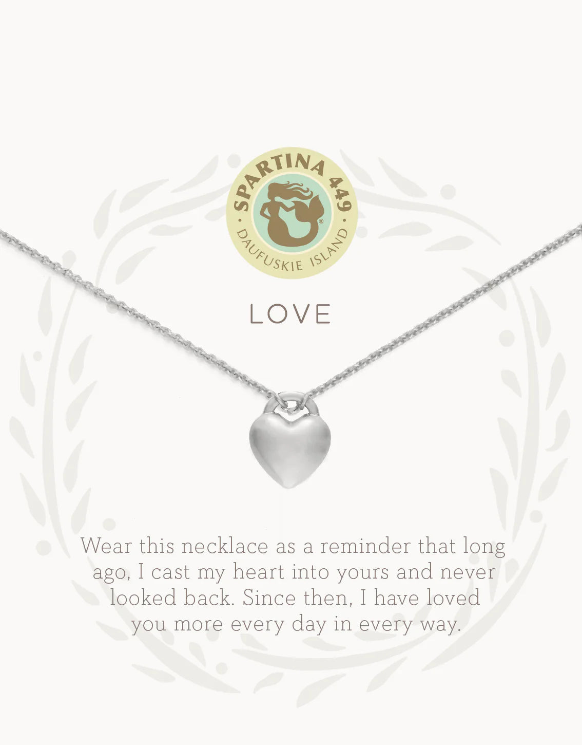 Sea La Vie Necklace - Love Heart - Silver