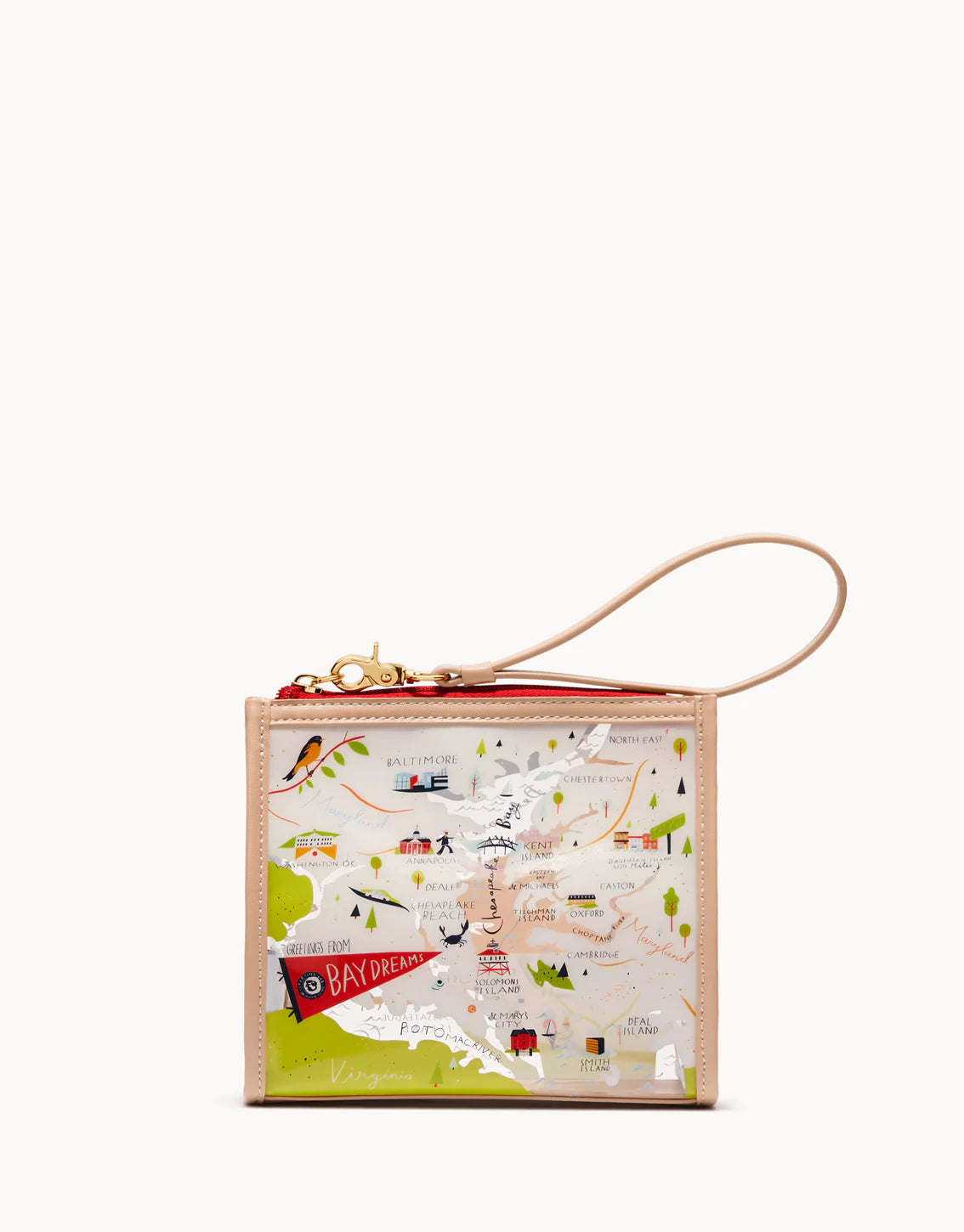 Clear Beach Wristlet Bay Dreams SPARTINA Bags 675802