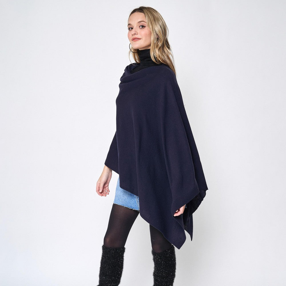 Love Scarf Poncho - Navy Judson Womens Apparel 7318998_1