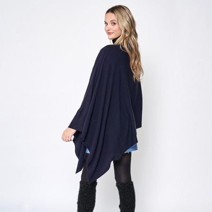 Love Scarf Poncho - Navy Judson Womens Apparel 7318998_2