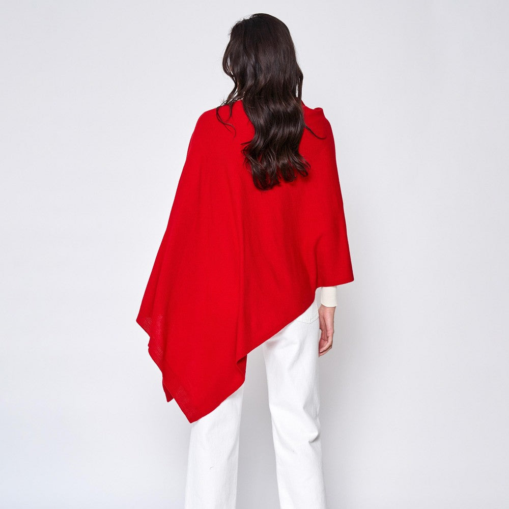 Love Scarf Poncho - Red