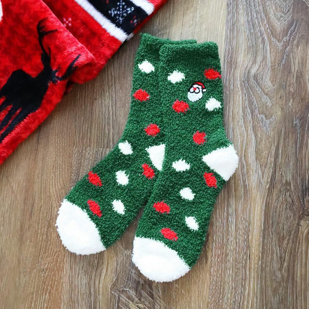 Soft Mini Crew Christmas Socks - Santa