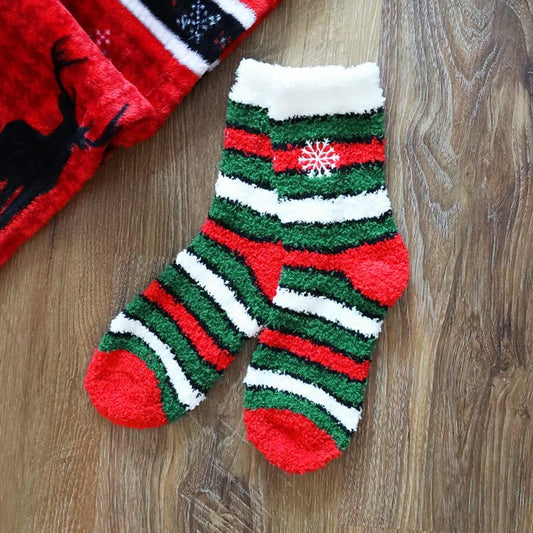 Soft Mini Crew Christmas Socks - Snowflake
