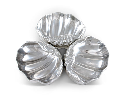 Clam 3-Bowl Server Arthur Court Home 734cf55769d3cabb96d7af5267c7925ddcdd690ce46119ca1d5aedd230456a5c