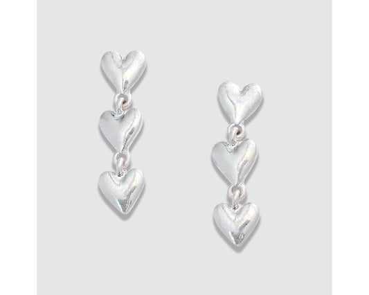 Silver 3 Heart Drop Earring Periwinkle Jewelry 8102162_sum2024