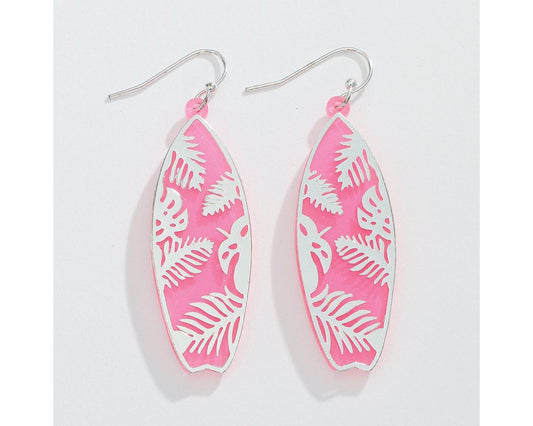 Surf's Up! Tropical Surfboard Earring