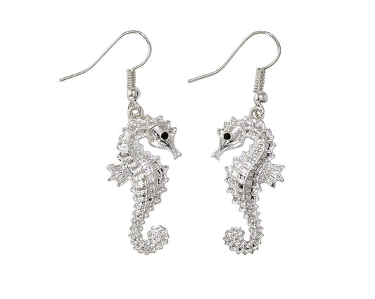 CLASSIC SILVER SEAHORSE EARRING PERIWINKLE Jewelry 8107926_5