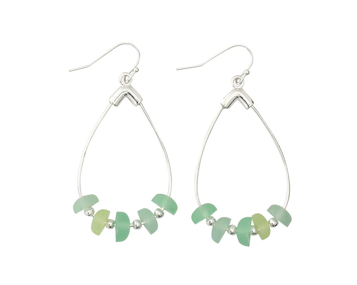 WIRE DROP FROST MINT EARRING