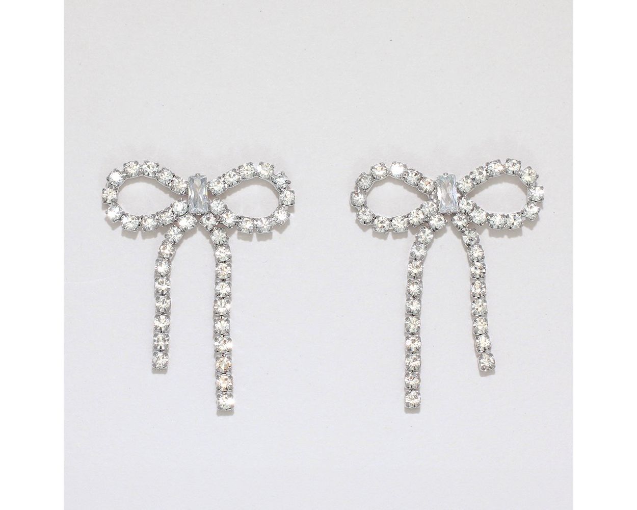 Crystal Ribbon Bow Earring Periwinkle Jewelry 8120055_sum2024