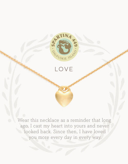 Sea La Vie Necklace Love/Heart Gold