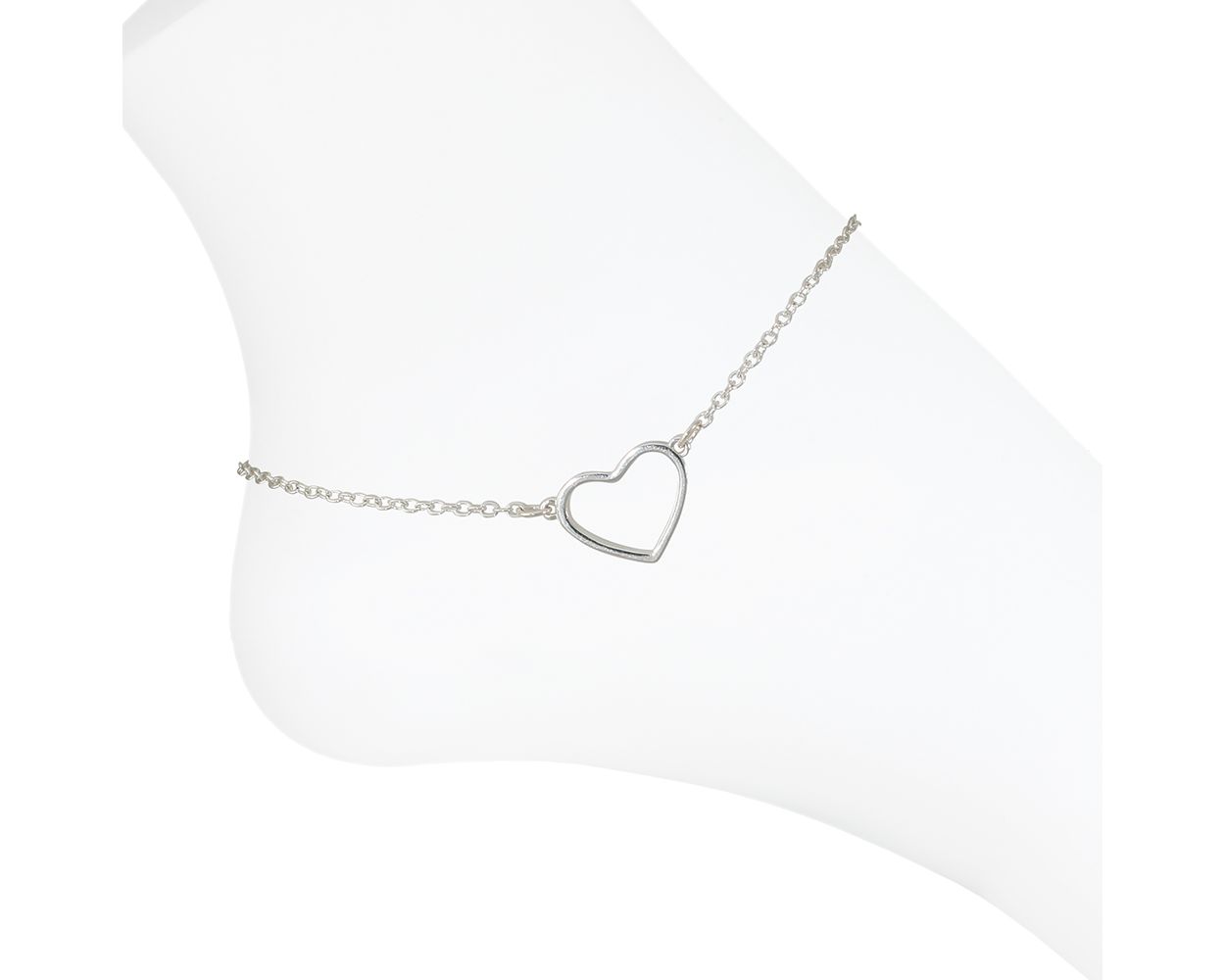 SOLO SILVER HEART ANKLET