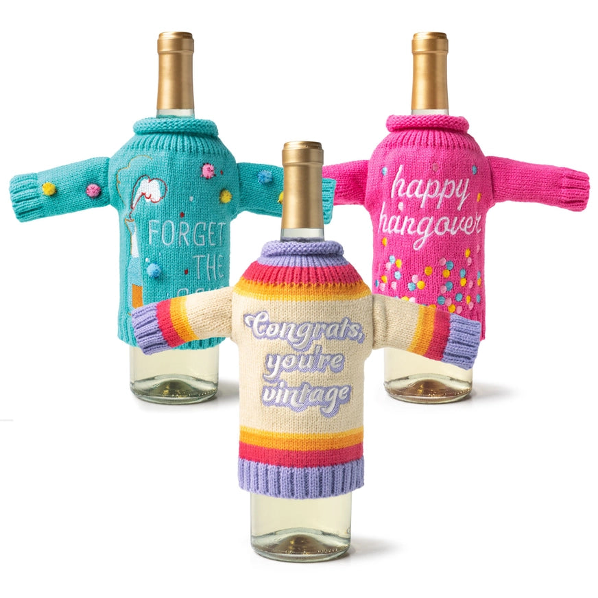 It's Yo Birthday Wine Bottle Sweater - Congrats, You're Vintage DM Merchandising Drinkware 945c5d1059a10ee938b6a537b44cb9d171059da00467cd0d84af537363ddaef0_82e48aff-b6cd-43c3-951c-703ca36ddf39