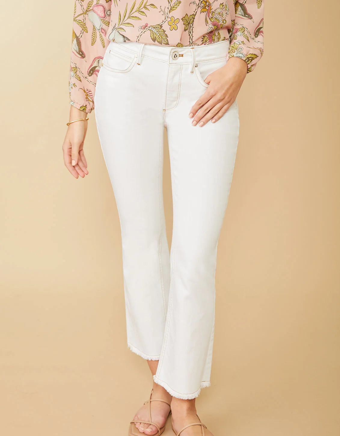 Ellington Kick Flare Jean Pearl White SPARTINA Womens Apparel 973588