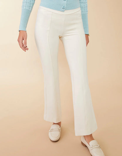 Brooke Ponte Trouser - Alabaster Large SPARTINA Womens Apparel 978569