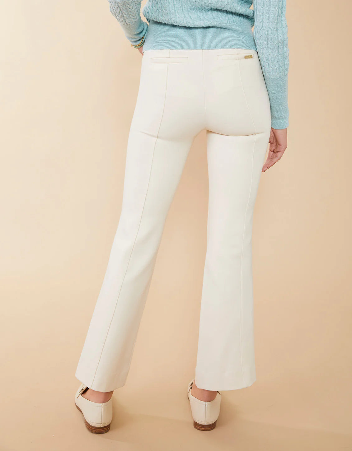 Brooke Ponte Trouser - Alabaster SPARTINA Womens Apparel 978569b