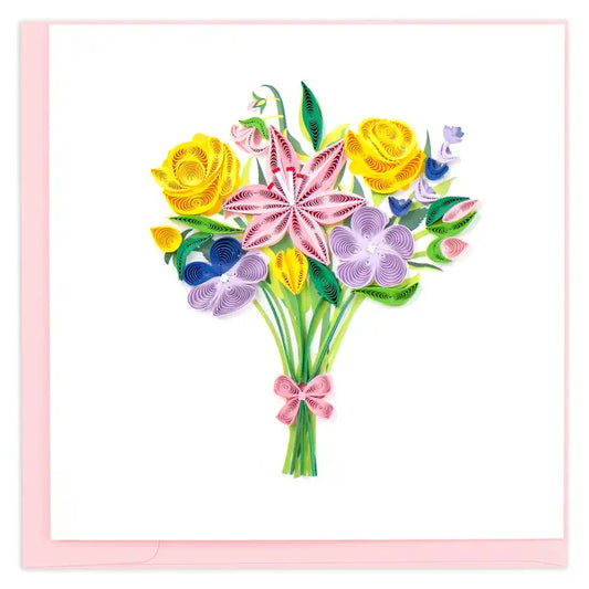 Spring Bouquet Quill Card