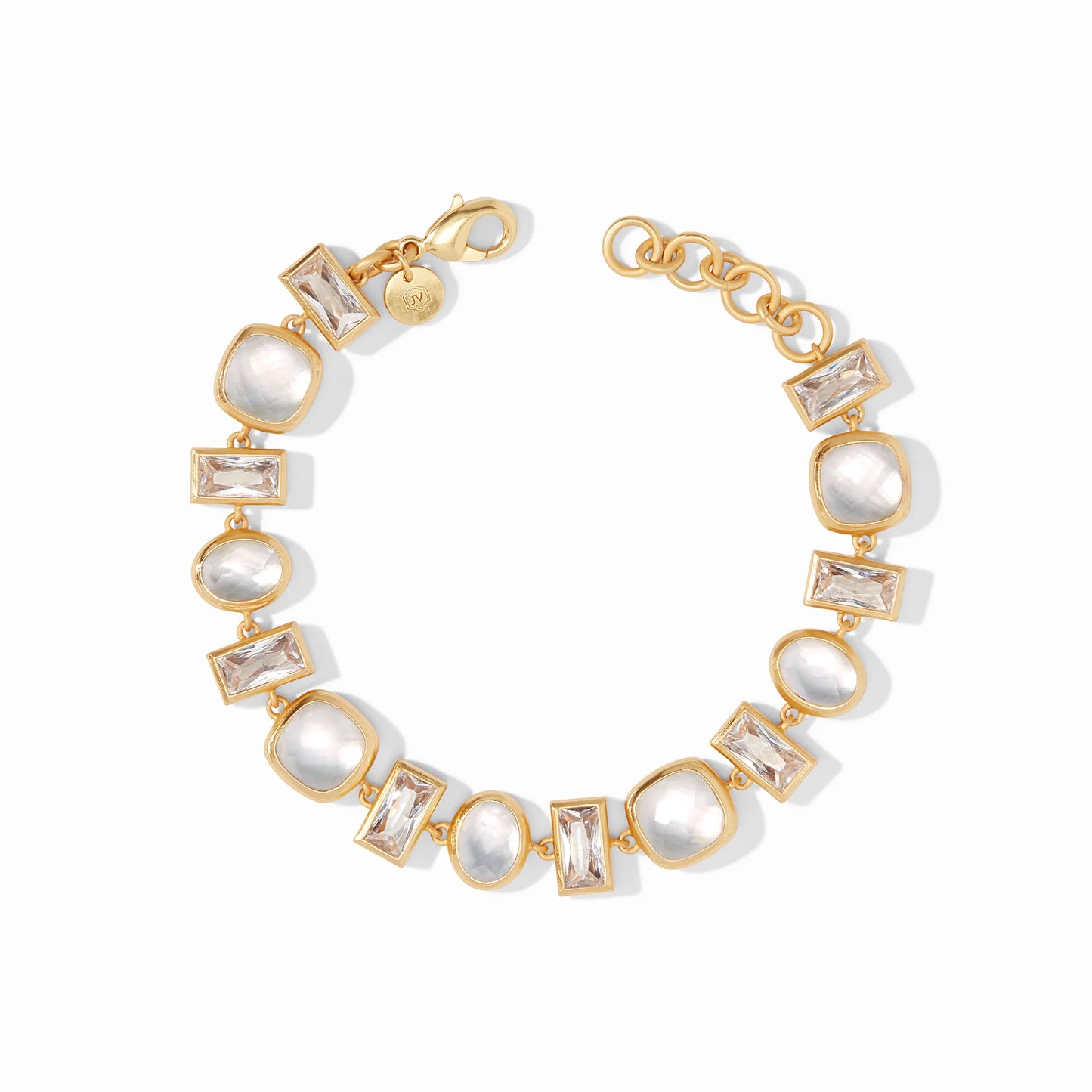 Antonia Tennis Bracelet - Iridescent Clear Crystal