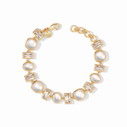 Antonia Tennis Bracelet - Iridescent Clear Crystal
