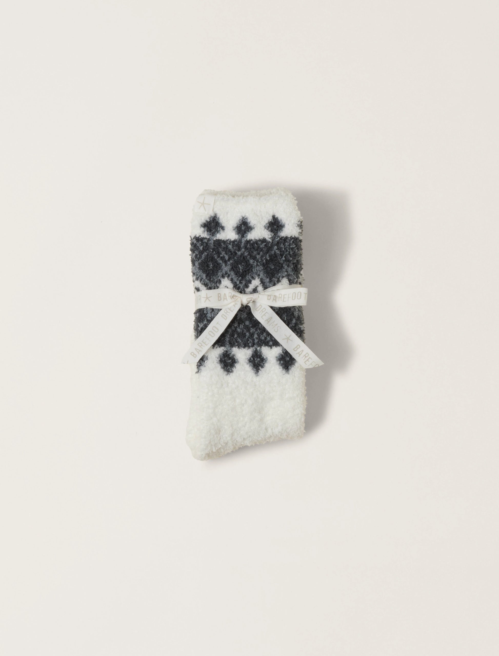 CozyChic® Fair Isle Socks - Pearl Multi Barefoot Dreams Footwear BDWCC23098_Pearl_Multi_1_W