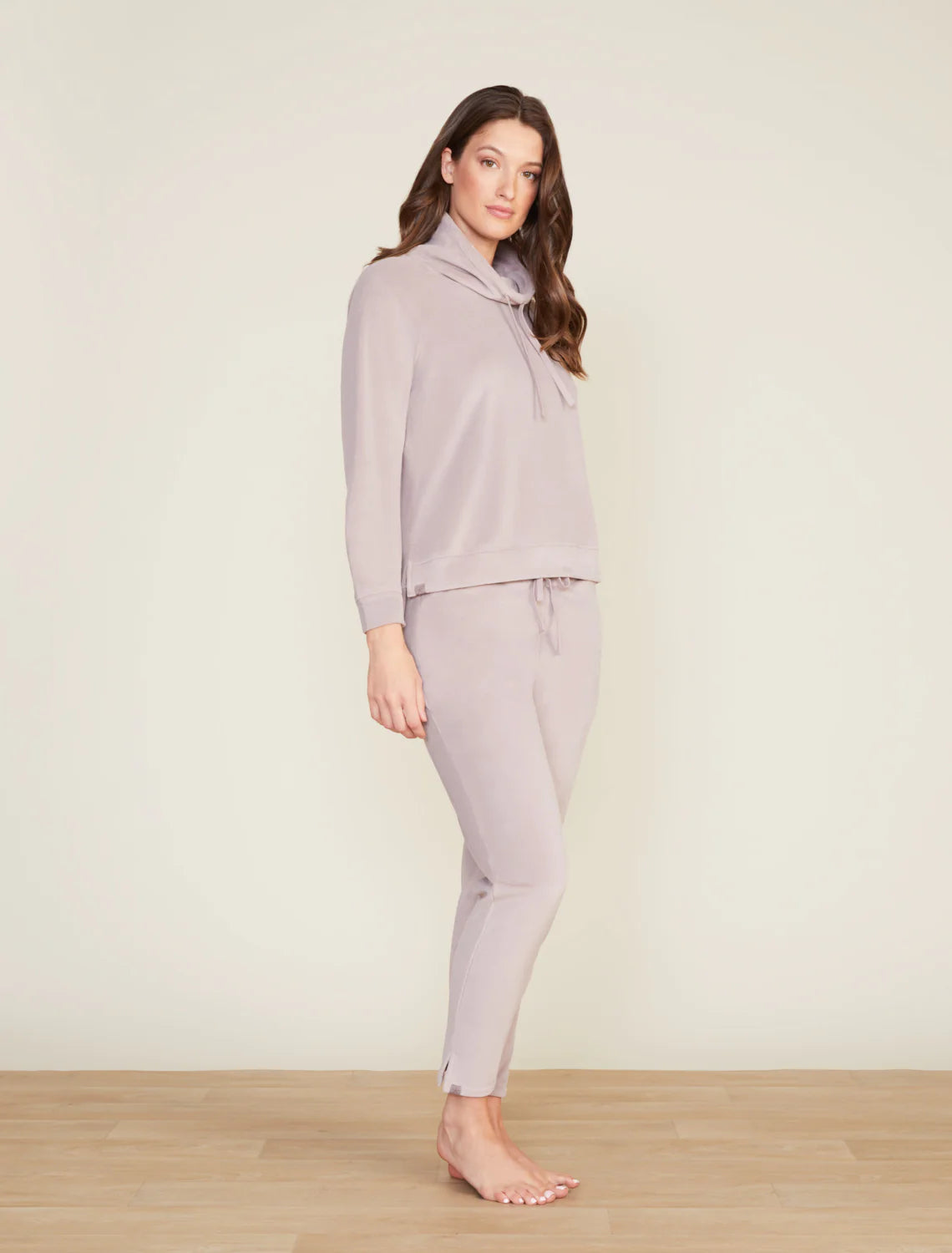 LuxeChic Skinny Pant with Zippers - Deep Taupe
