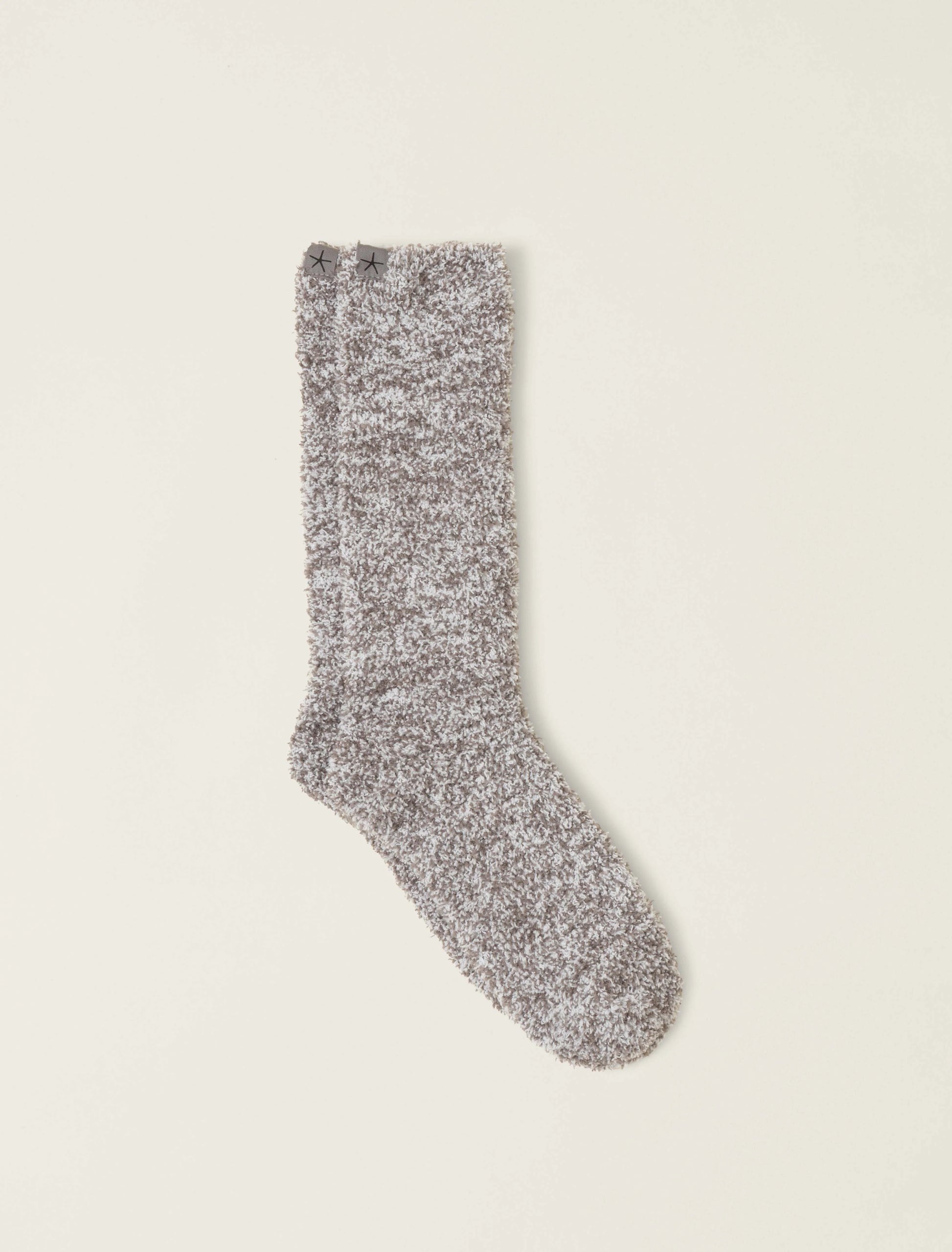 CozyChic® Heathered Socks - Charcoal/White Barefoot Dreams Footwear BU614_Charcoal-White_2_W