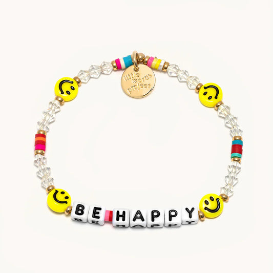 Be Happy- Lucky Symbols Bead Pattern: Sunshine Little Words Project Jewelry BeHappy2Web