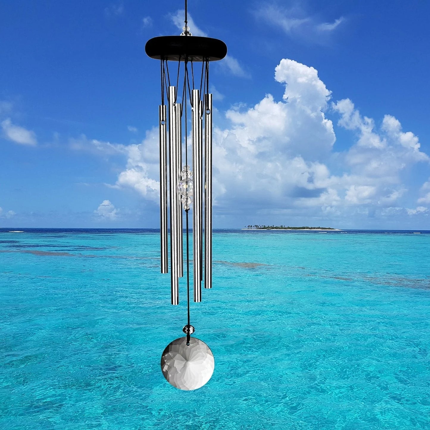 Crystal Meditation Chime - Silver Woodstock Chimes Home CCMC-lifestyle_06e16f89-98e7-4f72-a04d-1e442cc4b7d2