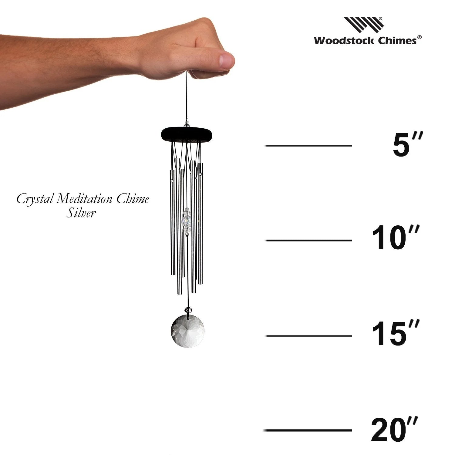 Crystal Meditation Chime - Silver Woodstock Chimes Home CCMC-proportion_796ffd3e-5a69-4c6a-84ed-7b0f98e3b82c