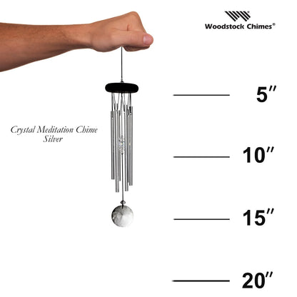 Crystal Meditation Chime - Silver Woodstock Chimes Home CCMC-proportion_796ffd3e-5a69-4c6a-84ed-7b0f98e3b82c