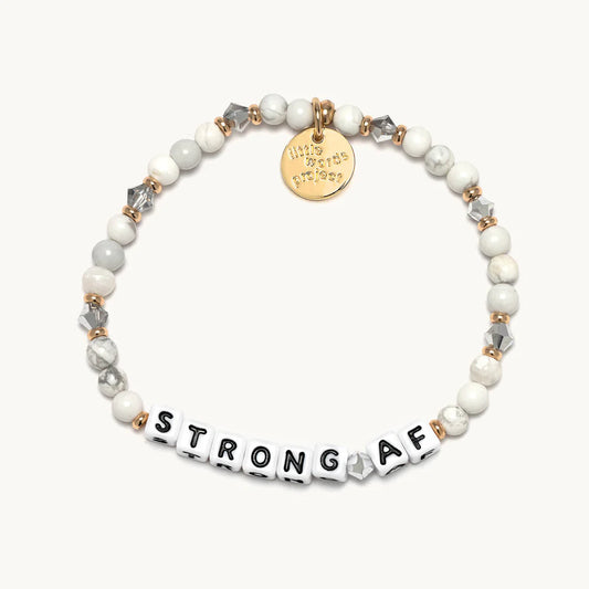 Strong AF Bead Pattern: Smokeshow Little Words Project Jewelry ClassicsStrongAFWeb-2