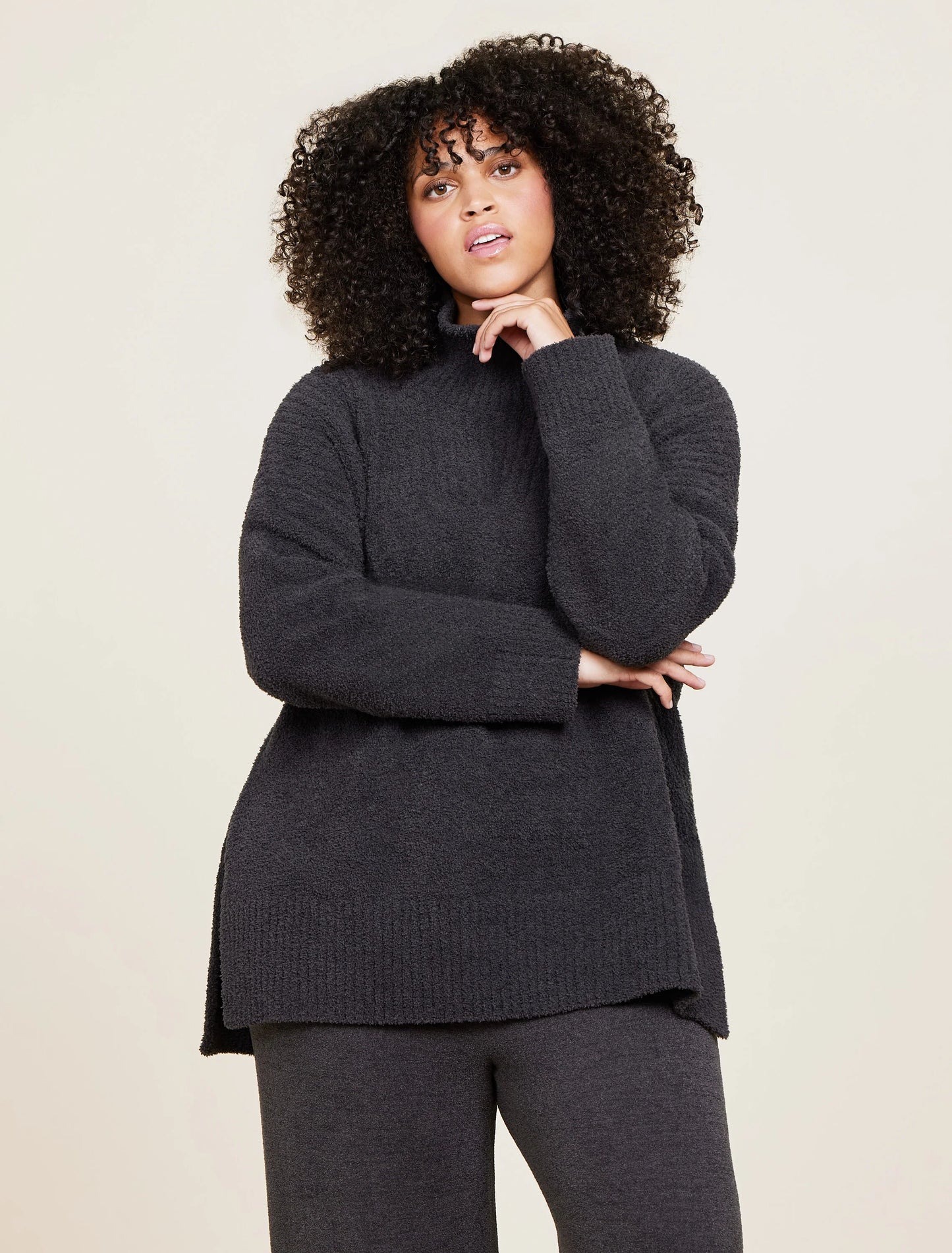 CozyChic® High Low Pullover - Carbon