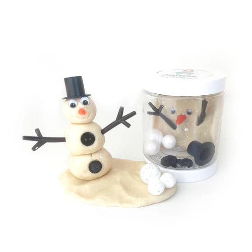 Snowman (Marshmallow) Mini Dough-To-Go Earth Grown KidDoughs Baby EGKD-DTG-Snowman-02_1_500x_1