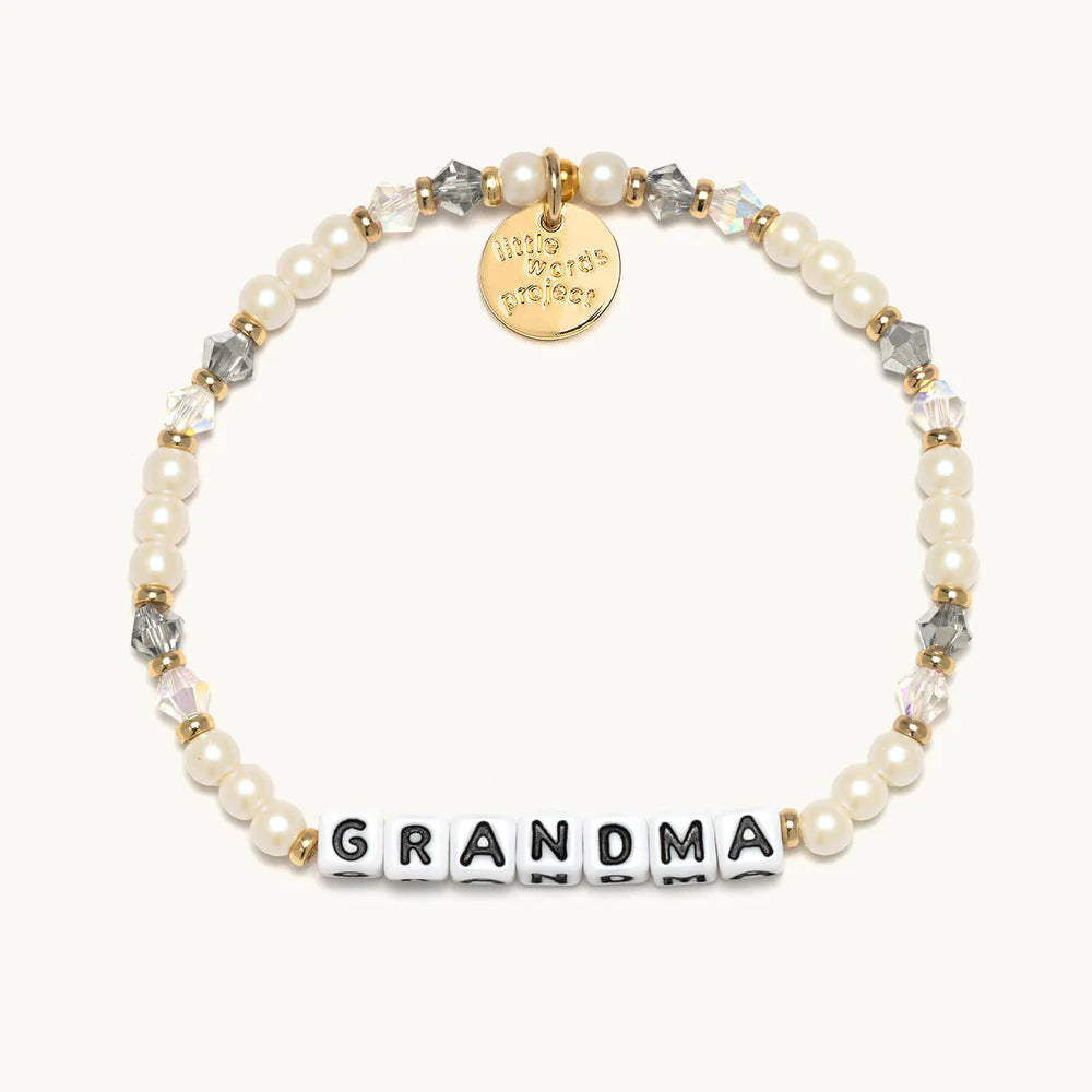 Grandma- Family Bead Pattern: Strand of Pearls Little Words Project Jewelry FamilyGrandmaWeb-2